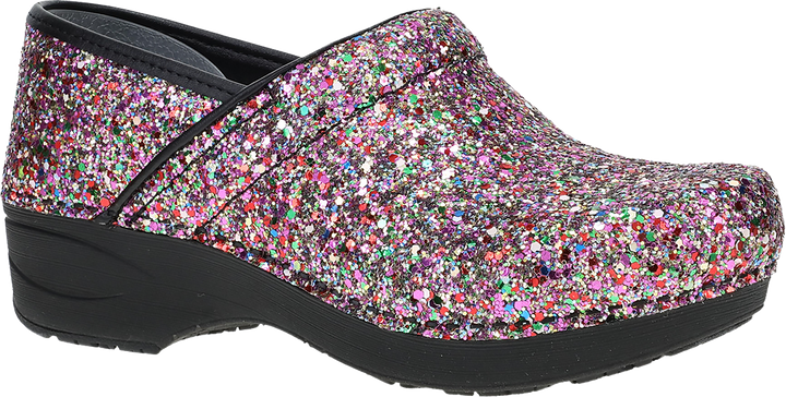 Quarter turn view Women's Dansko Footwear style name Xp 2.0 in color PRTY GLTR. Sku: 3952330202