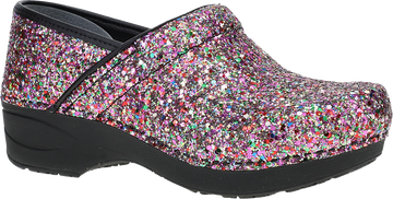 Quarter turn view Women's Dansko Footwear style name Xp 2.0 in color PRTY GLTR. Sku: 3952330202