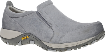 Quarter turn view Women's Dansko Footwear style name Pippy Waterproof in color GREY WP SD. Sku: 4365949400