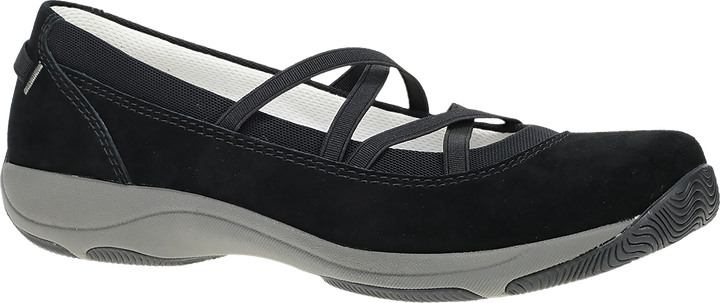 Quarter turn view Women's Dansko Footwear style name Harper in color BLACK SD. Sku: 4857020202