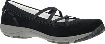 Quarter turn view Women's Dansko Footwear style name Harper in color BLACK SD. Sku: 4857020202