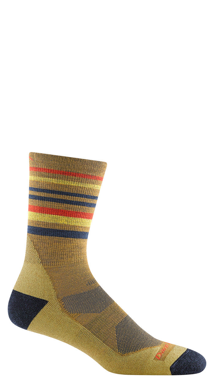 Men's Darn Tough Socks style name Fastpack Micro Crew Light Cushion in color Sandstone. Sku: 5012-SANDSTONE