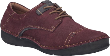 Quarter turn view Women's Josef Seibel Footwear style name Fergey 41 in color PLUM. Sku: 59641-869575