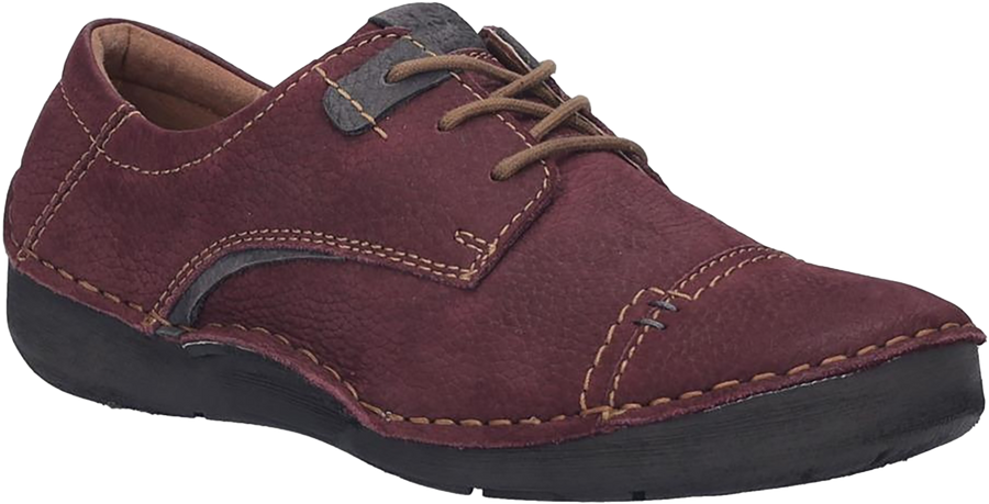 Quarter turn view Women's Josef Seibel Footwear style name Fergey 41 in color PLUM. Sku: 59641-869575