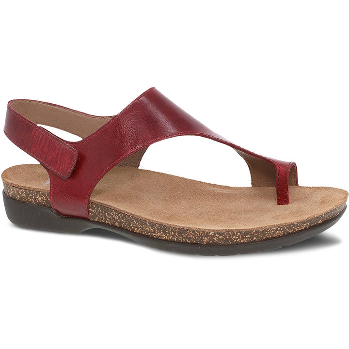 Quarter view Women's Dansko Footwear style name Reece in color Cinnabar. Sku: 6024-045300