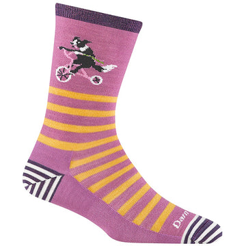 Quarter turn Women's Darn Tough Sock style name Animal Haus in color Lilac. Sku: 6037-LILAC