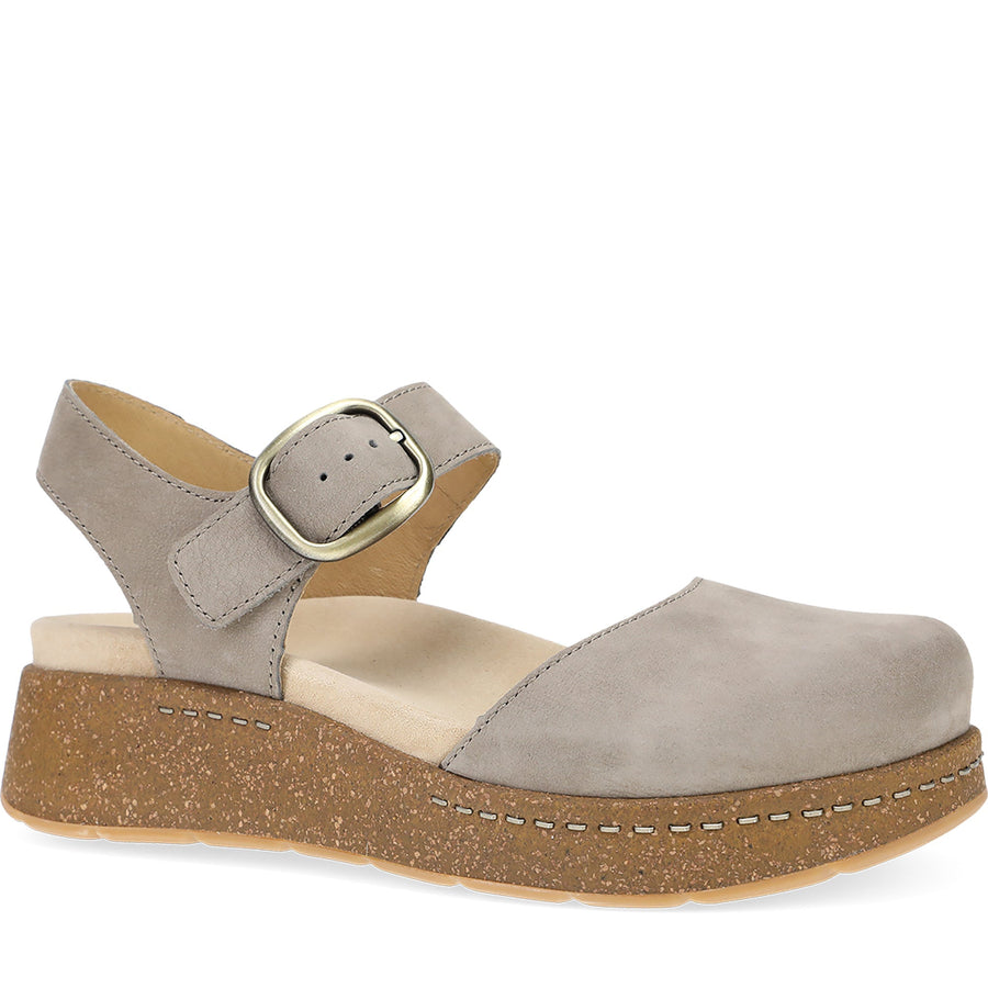 Quarter Turn Women's Brynlee Footwear in Taupe Milled Nubuck. Sku: 7010150300