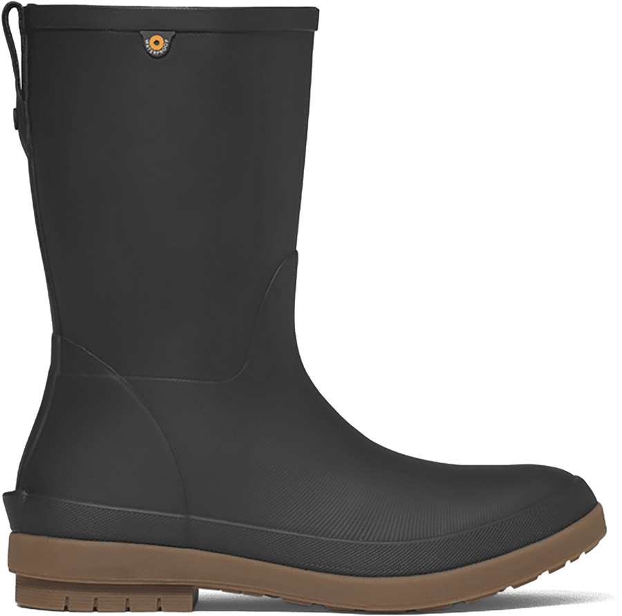 Quarter turn view Women's Bogs Footwear style name Amanda II Mid in color BLACK. Sku: 73294-001