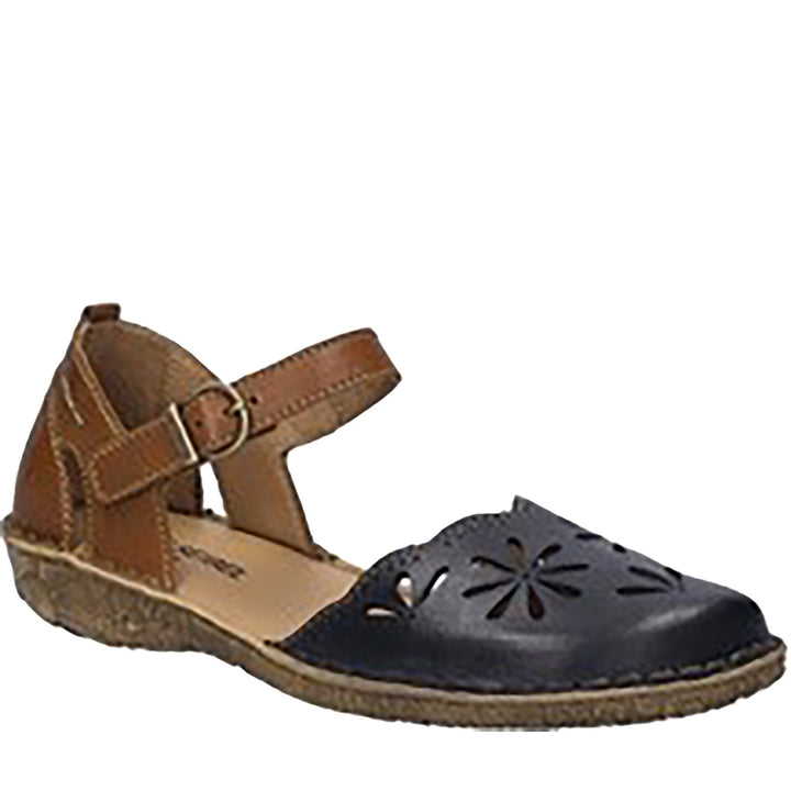 Quarter turn Women's Josef Seibel Footwear style name Rosalie 04 in color Black Kombi. Sku: 79504-476101