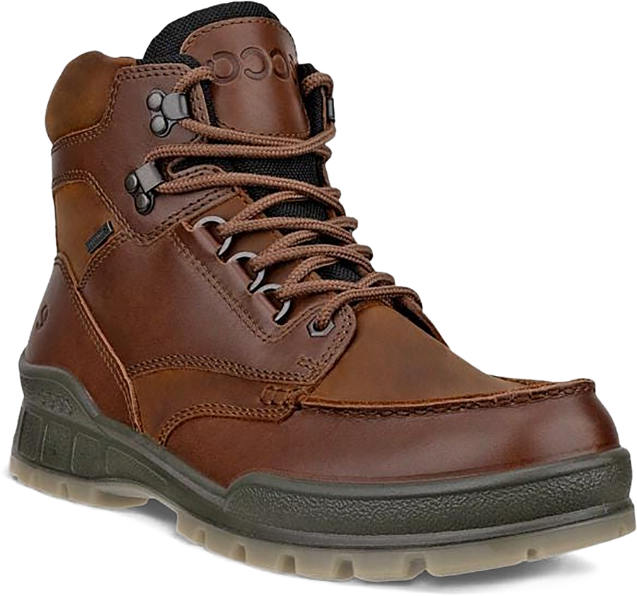 Quarter turn view Men's ECCO Footwear style name Track 25 Mid Gore-Tex in color BIS/BIS. Sku: 831704-53010