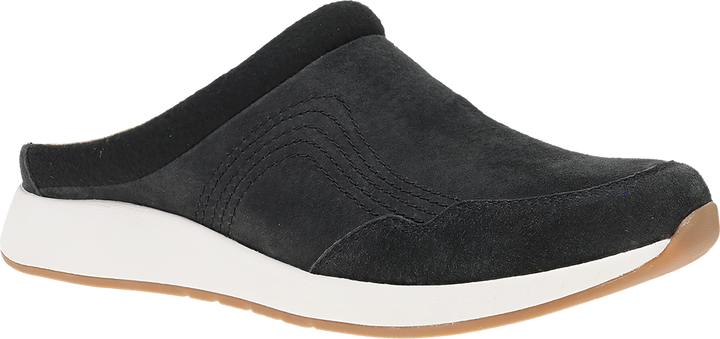 Quarter turn view Women's Dansko Footwear style name Claudia in color BLACK SD. Sku: 8602020300