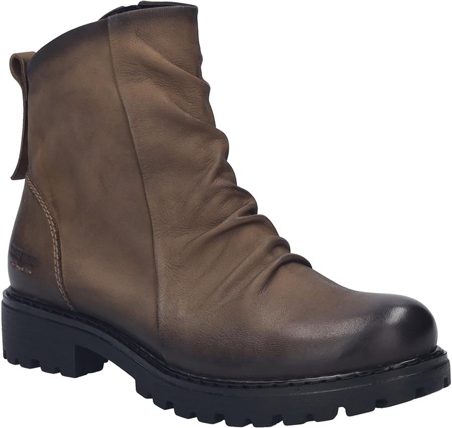 Quarter turn view Women's Josef Seibel Footwear style name Melinda 33 in color COGNAC. Sku: 89433-094370