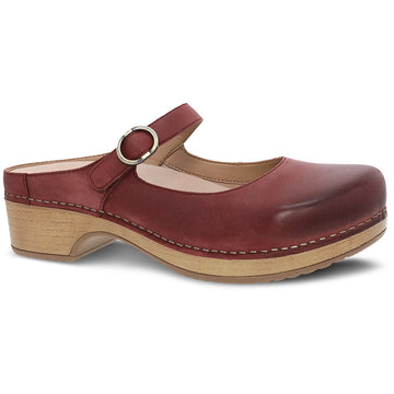 Quarter view Women's Dansko Footwear style name Bria in color Cinnabar. Sku: 9435-221600