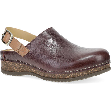 Quarter turn view Women's Dansko Footwear style name Merrin in color Cordovan. Sku: 9605-815300