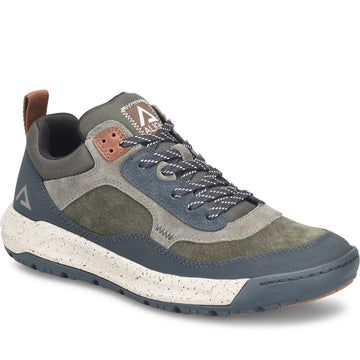 Quarter turn Men's Align Footwear style name Evan in color Pine/ Navy. Sku: AL0005796