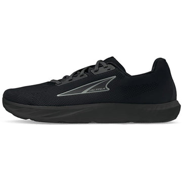 Quarter turn view Men's Altra Footwear style name Escalante 4 in color Black. Sku: AL0A85NE-001