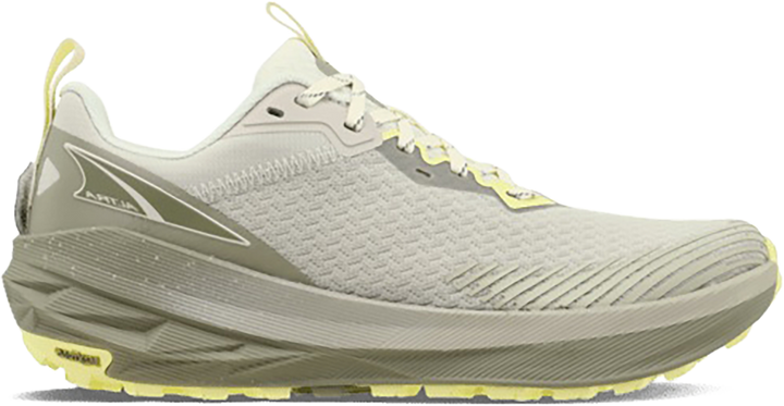 Quarter turn view Women's Altra Footwear style name Experience Wild 2 in color TAUPE. Sku: AL0A85RY-923