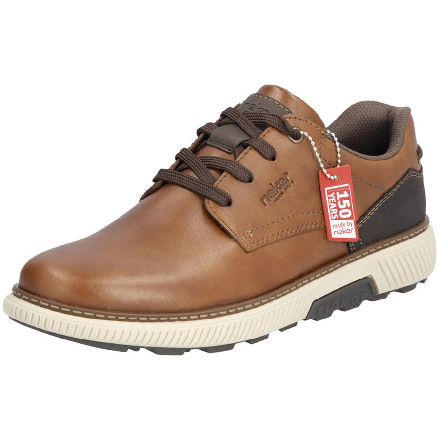 Quarter turn view Men's Rieker Footwear style name Stan 13 in color Muskat. Sku: B3313-24