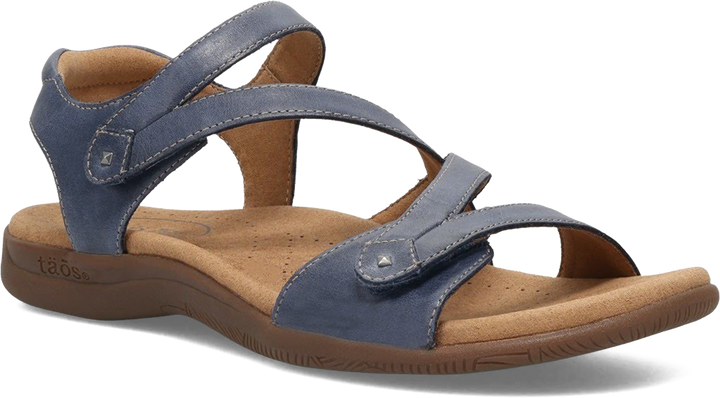Quarter turn view Women's Taos Footwear style name Big Time in color Dark Blue. Sku: BGT-14132DKBL