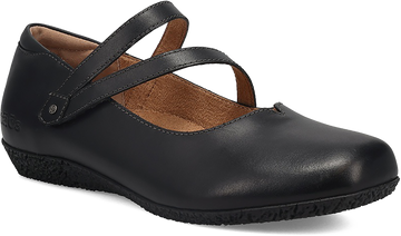 Quarter turn view Women's Taos Footwear style name Banter in color BLACK. Sku: BNR-14209BLK