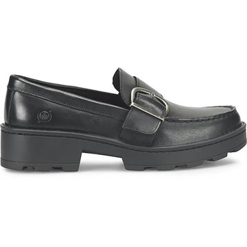 Quarter turn view Women's Born Footwear style name Contessa in color Black. Sku: BR0054403