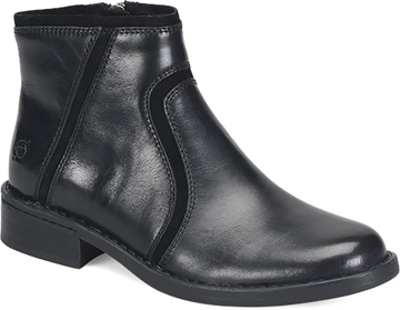 Quarter turn view Women's Born Footwear style name Cincy in color BLACK. Sku: BR0077409