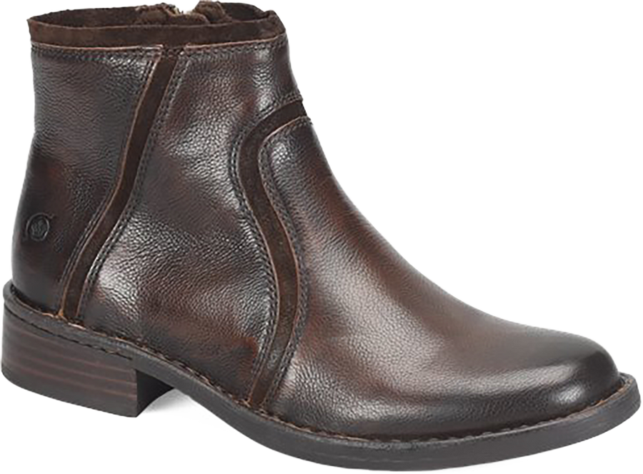 Quarter turn view Women's Born Footwear style name Cincy in color CUOIO/CAST. Sku: BR0077462