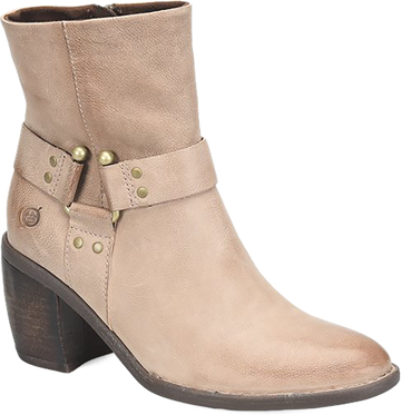 Quarter turn view Women's Born Footwear style name Dakota in color TAUPE. Sku: BR0077817