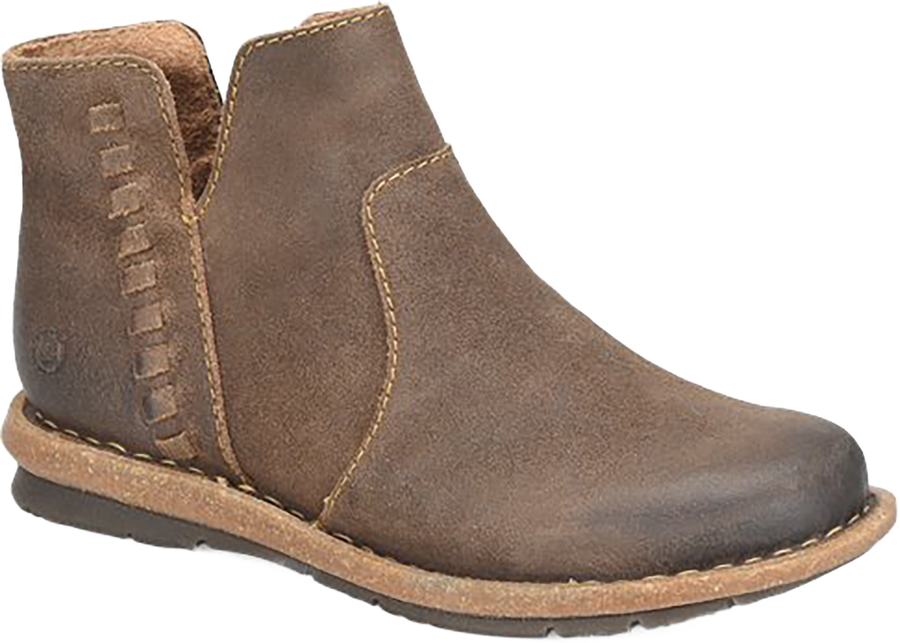 Quarter turn view Women's Born Footwear style name Taj in color AVOLA. Sku: BR0079855