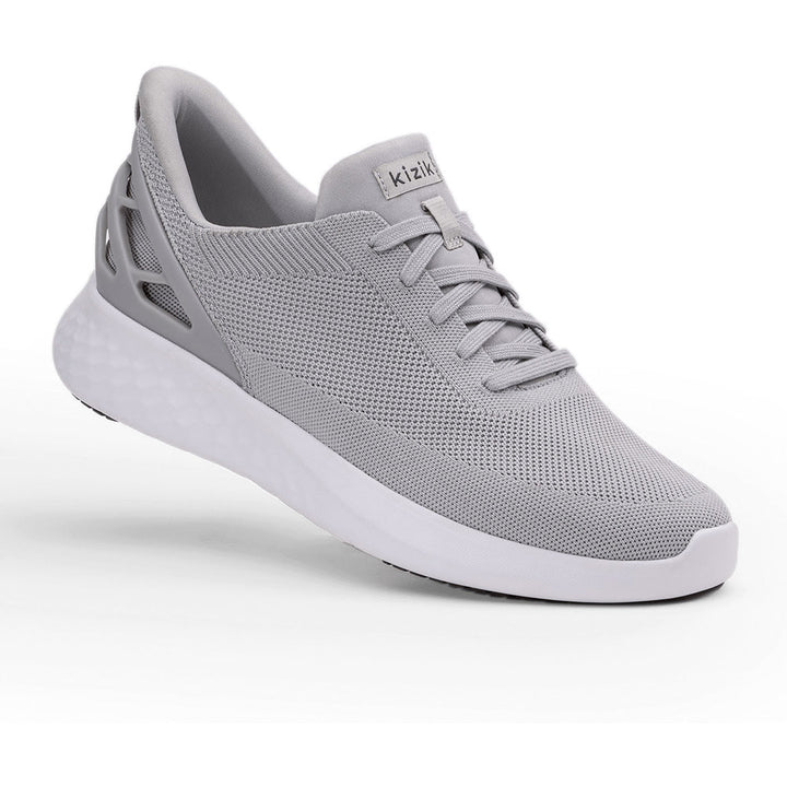 Quarter view Women's Kizik Footwear style name Athens Wide in color Slate Grey. Sku: DATHLG01W