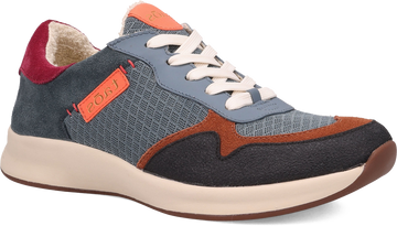Quarter turn view Women's Taos Footwear style name Detour in color DKTEAL MUL. Sku: DET-14223DKTM