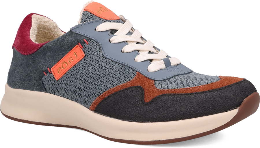 Quarter turn view Women's Taos Footwear style name Detour in color DKTEAL MUL. Sku: DET-14223DKTM