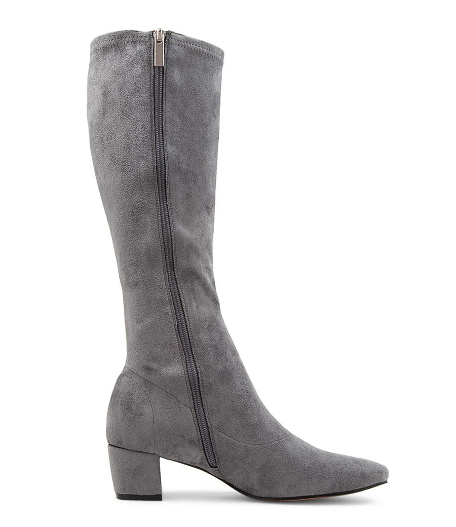 Inside View Women's Django & Juliette Boot in Steel Stretch Microsuede Sku: DJ12511GBUFT