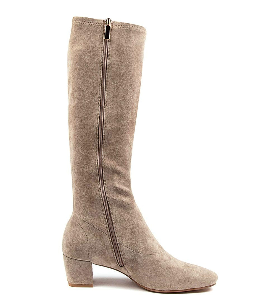 Inside View Women's Django & Juliette Boot in Taupe Stretch Microsuede Sku: DJ12511NGVFT