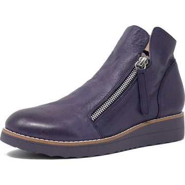 Quarter view Women's Django & Juliette Footwear style name Ohmy in color Aubergine. Sku: DJ16318ICTLE