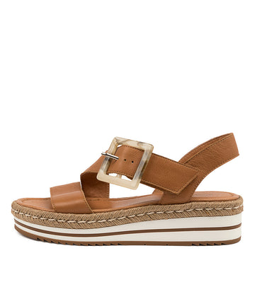 Women's Django & Juliette Athorn Sandal In Dk Tan Leather Sku: Dj16786Taole