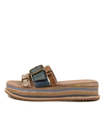 Women's Django & Juliette Vitan Sandal In Blue Multi Sku: Dj17196Bluhg