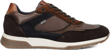 Quarter turn view Men's Fluchos Footwear style name Louis in color CAFE. Sku: F1959-CAFE