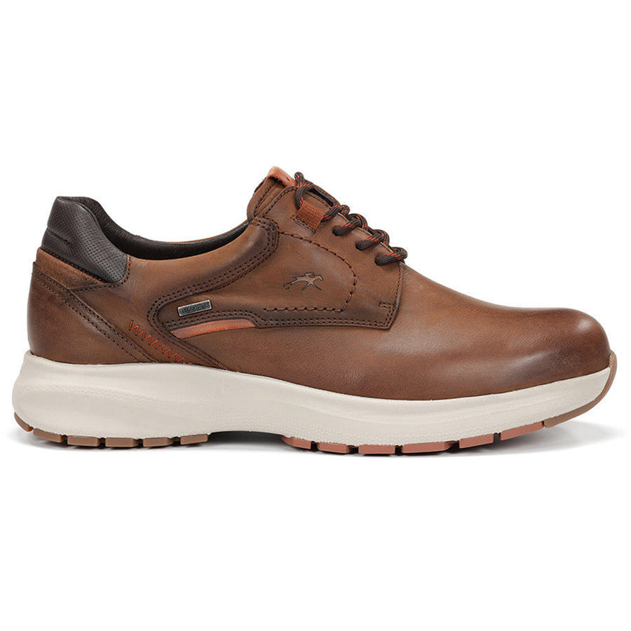 Quarter turn view Men's Fluchos Footwear style name Trinton Dakota Waterproof in color Nuez. Sku: F2067-DAKOTA