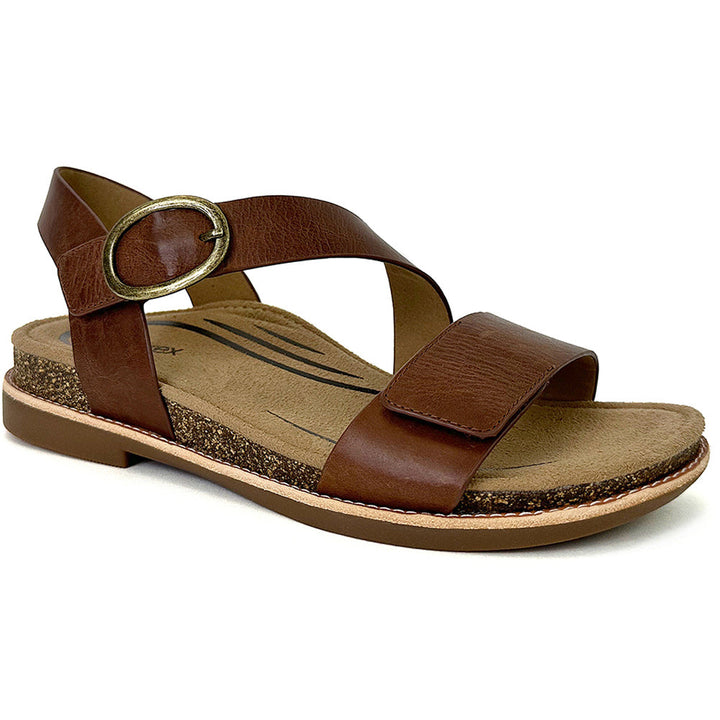 Quarter view Women's Aetrex Footwear style name Tamara in color Walnut. Sku: FC101