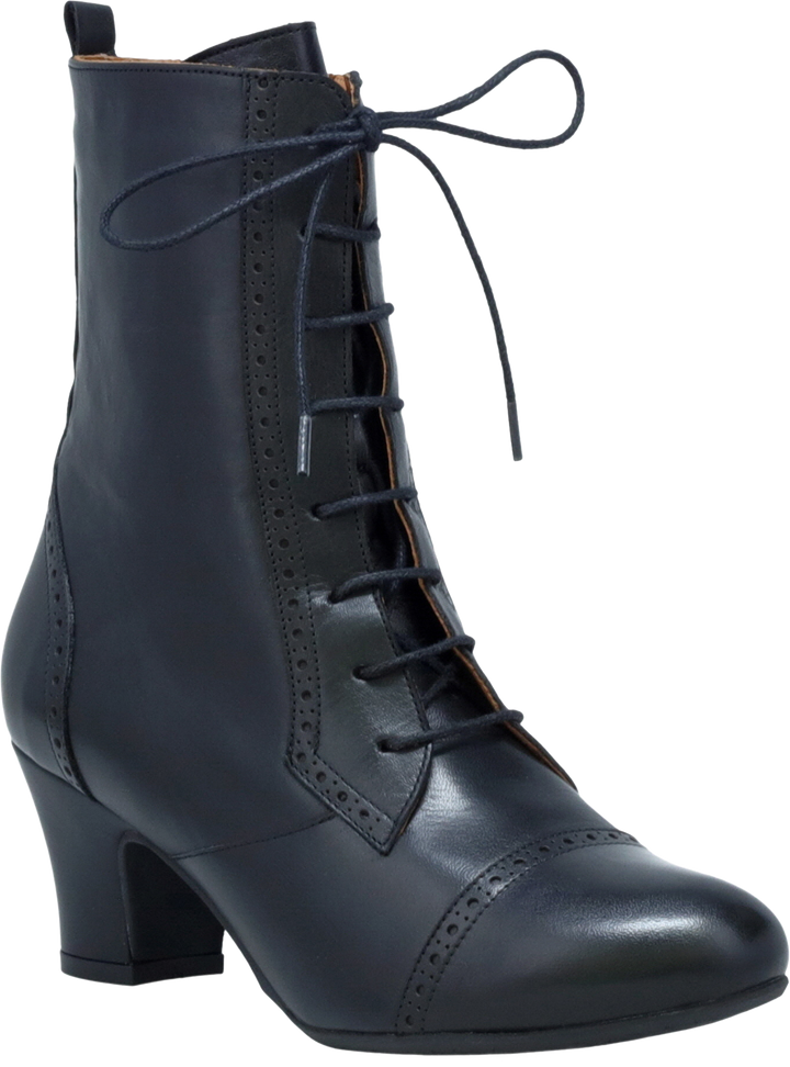 Quarter turn view Women's Miz Mooz Footwear style name Flicka in color BLACK. Sku: FLICKA-BLACK