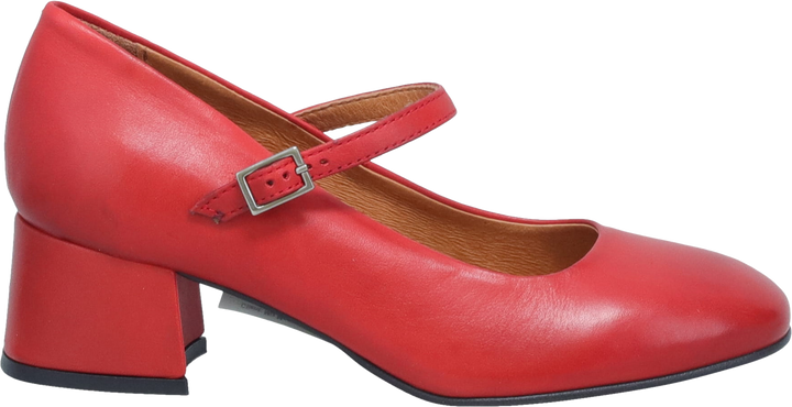 Quarter turn view Women's Miz Mooz Footwear style name Gabbie in color RED. Sku: GABBIE-RED