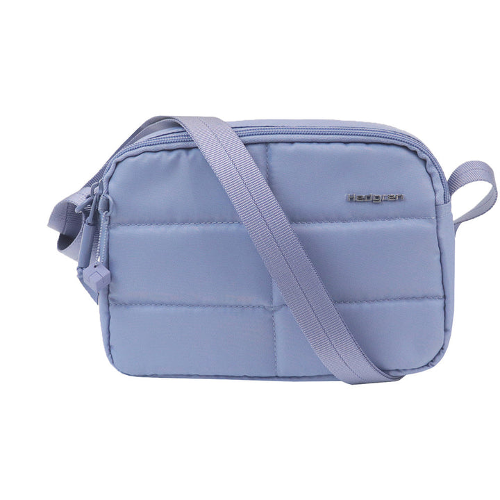 Quarter view Women's Hedgren Hand Bag style name Taos Crossbody in color Morning Sky. Sku: HSTO01-367