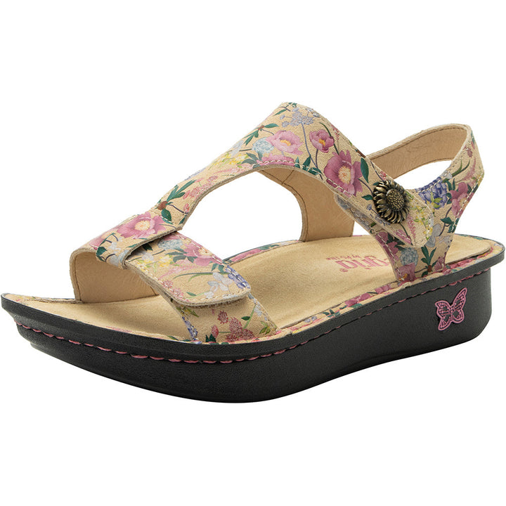 Quarter view Women's Alegria Footwear style name Kerri in color A Fine Romance. Sku: KER-6102