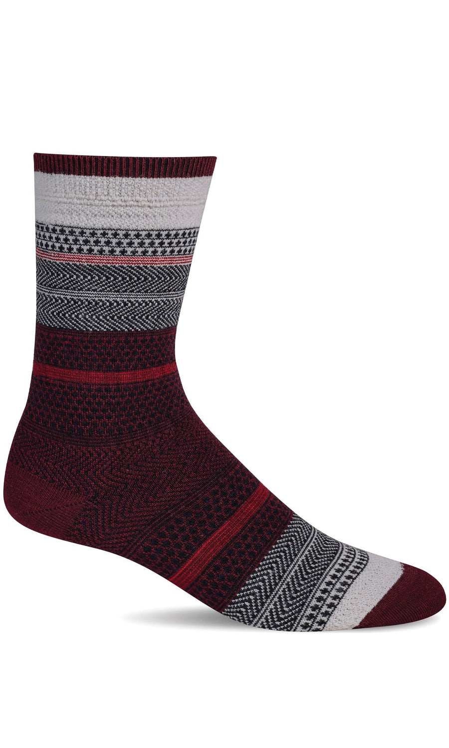 Women's Sockwell Socks style name Jasmin in color Cranberry. Sku: LD23W-545