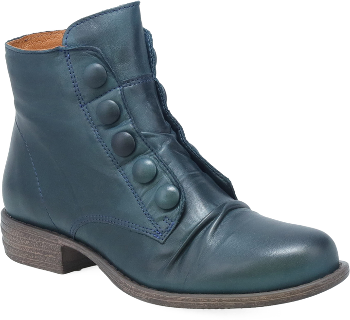 Quarter turn view Women's Miz Mooz Footwear style name Louise in color OCEAN. Sku: LOUISE-OCEAN