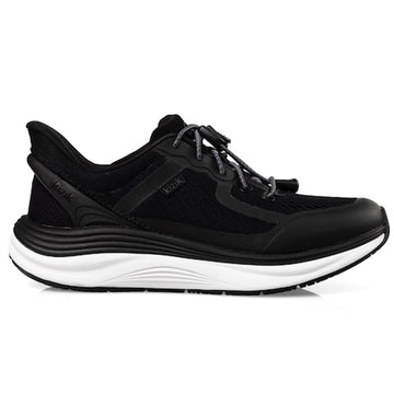 Quarter view Men's Kizik Footwear style name London in color Black. Sku: MLONBK04