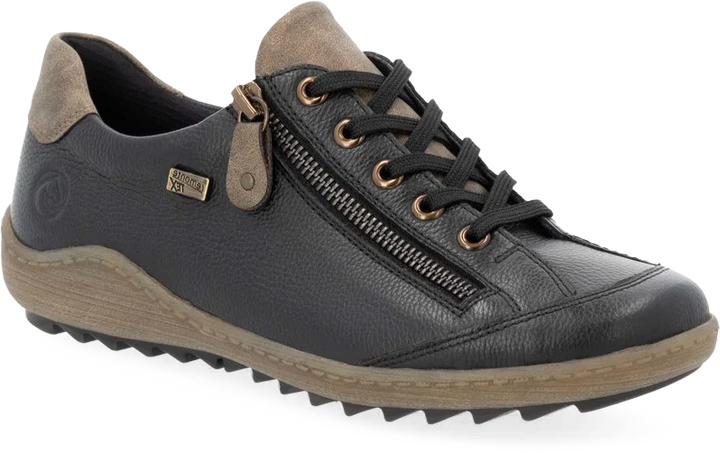 Women's Remonte Liv 02 Lace in Schwarz/ Brown. Sku: R1402-08