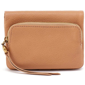 Quarter view Women's Hobo Accessories style name Fern Bifold Wallet in color Sandstorm. Sku: SO-81113SDST