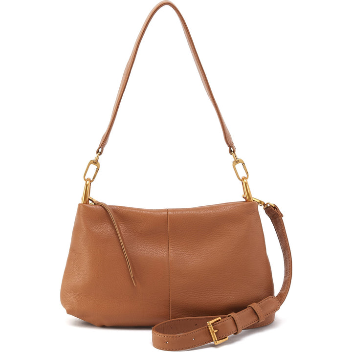 Quarter turn Women's HOBO Hand Bag style name Advance Shoulder Bag in color Warm Honey. Sku: SO-82475WHNY